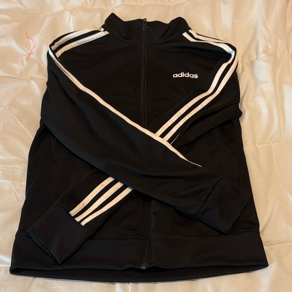 Classic Adidas black and white jacket size small